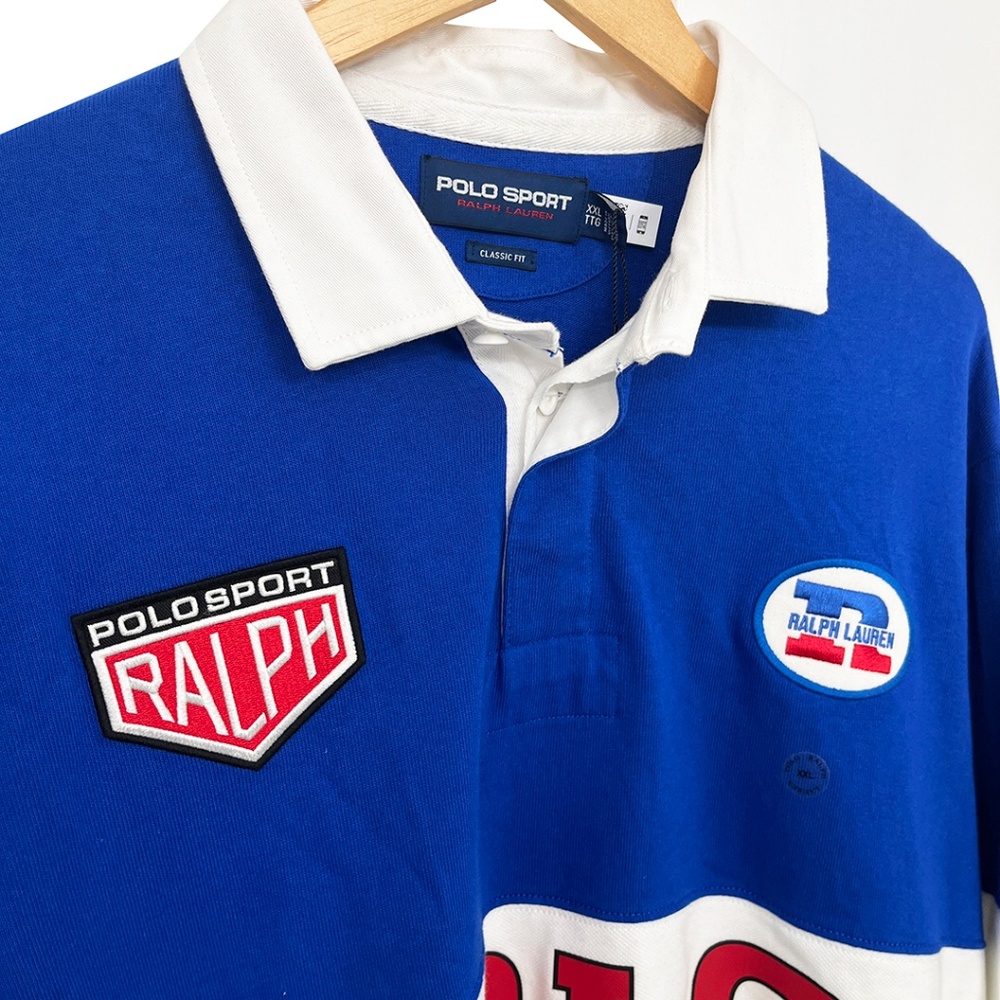 Polo by Ralph Lauren Blue and Green Long Sleeve Shirt - Picture 6 of 10